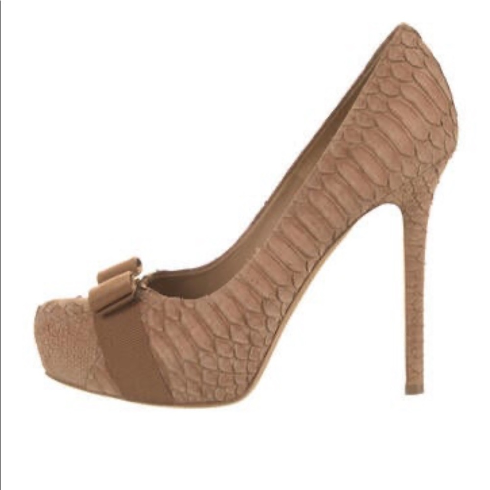 Salvatore Ferragamo Python Pumps - image 3